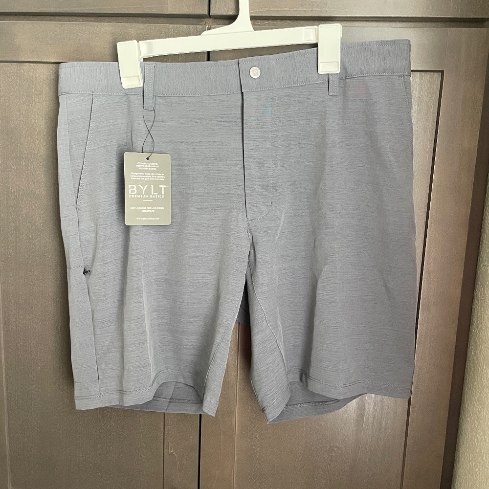 BYLT Premium Basics Kinetic Gray Shorts Size XXL Waist 40 NWT